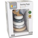 Viga balanční věž pyramida Pejsek šedá/bílá – Zboží Dáma