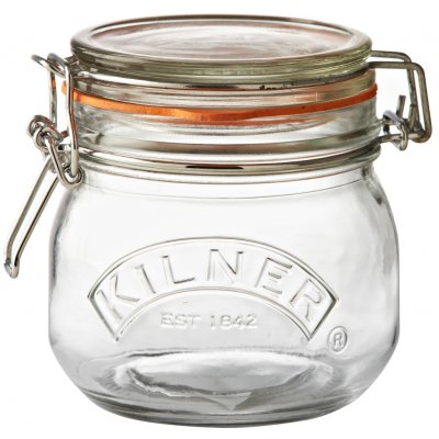 Kilner Kulatá zavařovací sklenice s klipem, 0,5 l 0025.490 – Hledejceny.cz
