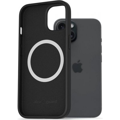 AlzaGuard Silicone Case Compatible with Magsafe iPhone 15 černé – Zboží Mobilmania