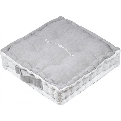 France Sedací polštář na zem CANDICE GREY 45x45 cm – Zboží Dáma