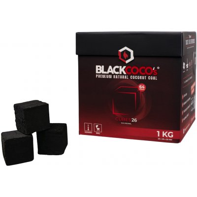 BLACKCOCO's 26 mm kokosové uhlíky 1 kg – Zboží Dáma