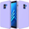 Pouzdro a kryt na mobilní telefon Samsung Pouzdro JustKing silikonové Liquid Samsung Galaxy A8 Plus 2018 - fialové