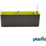 Plastia Berberis samozavlažovací truhlík 60 x 19,5 cm antracit/ zelený – Hledejceny.cz