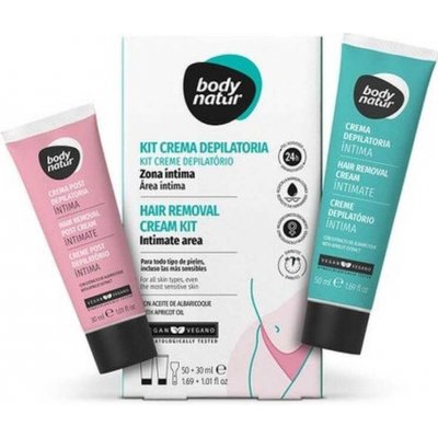 Body natur Depilační sada intimní partie pro ženy 50 ml + 30 ml – Zboží Mobilmania