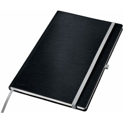 Leitz Style A4 Zápisník s tvrdými deskami - linkovaný, černý – Hledejceny.cz