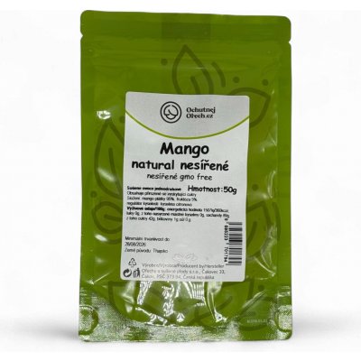 Ochutnej Ořech Mango plátky natural nesířené 50 g – Zboží Dáma