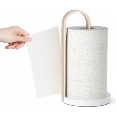 Držák na papírové utěrky Umbra BELLWOOD - bílý/přírodní – Hledejceny.cz