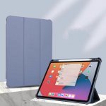 SES 2v1 Smart flip cover + zadní silikonový ochranný obal s držákem na pero pro Apple iPad 10.2" 2021 9. generace 12233 fialový – Sleviste.cz