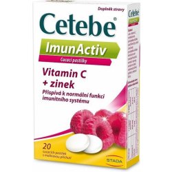 Cetebe ImunActiv Vit.C+zinek 20 cucacích pastilek