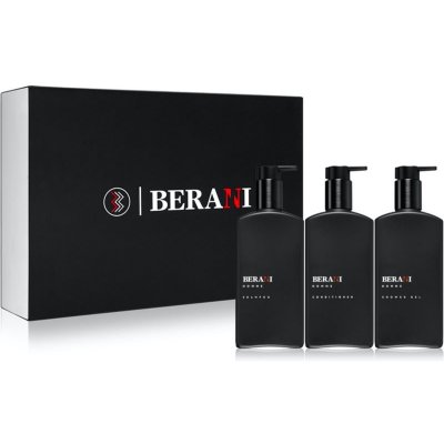 Berani Homme Bodycare šampon 300 ml + kondicionér 300 ml + sprchový gel 300 ml dárková sada