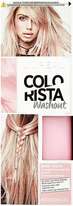 L'Oréal Colorista Washout vymývající se barva na vlasy Dirty Pink 1 Week  Color Pastel 2-3 Shampoos 80 ml od 189 Kč - Heureka.cz