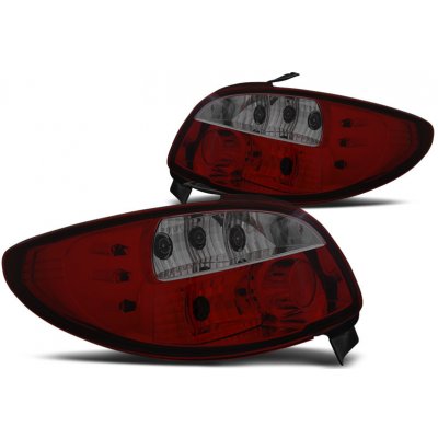 TUNING-TEC, Zadní světla čirá, Peugeot 206, 1998- , Hatchback, Red-Smoke – Hledejceny.cz
