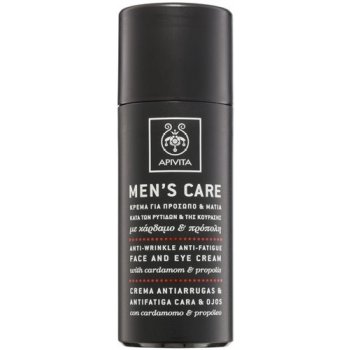 Apivita Men's Care Cardamom & Propolis protivráskový krém na obličej a oči No Parabens Alcohol Silicones and Mineral Oils 50 ml