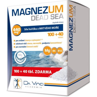 Magnezum Dead Sea Da Vinci Academia 100+40 tablet – Sleviste.cz