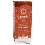 Khadi rostlinná barva na vlasy světle hnědá 100 g – Sleviste.cz