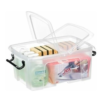 Strata Plastová krabice transparentní, 12 l – Zboží Mobilmania