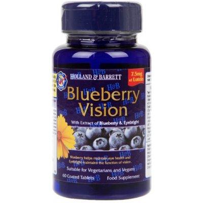 Holland & Barrett- Borůvky Blueberry Vision 60 kapslí – Hledejceny.cz