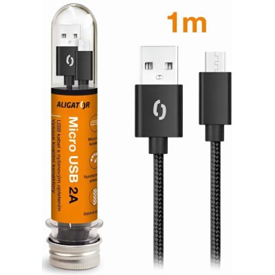 Aligator DAKT001 datový USB/Micro USB, 1m, černý – Zboží Mobilmania