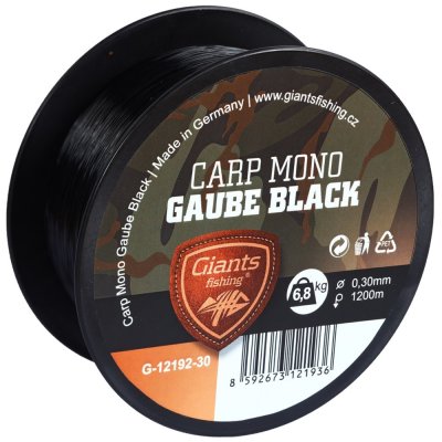 Giants Fishing Carp Mono Gaube Black - 1000m 0,40mm 8,7kg