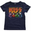 Dětské tričko KISS tričko, Logo, Faces & Icons navy