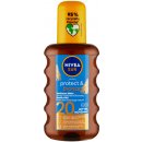 Nivea Sun Protect & Bronze olej na opalování spray podporující zhnědnutí SPF20 200 ml