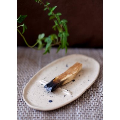 Nayavita Yoga vykuřovací keramická miska Rustic Ash – Zboží Dáma