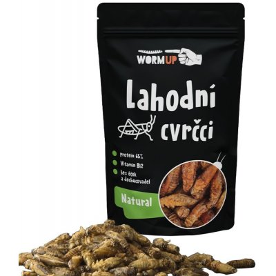 WormUP Lahodní cvrčci natural 20 g – Hledejceny.cz