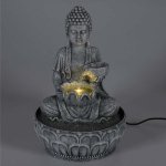 HOMESTYLING Fontána pokojová s LED osvětlením 29 cm Budha