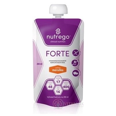 NUTREGO FORTE S PŘÍCHUTÍ MERUŇKA POR SOL 1X200ML – Hledejceny.cz