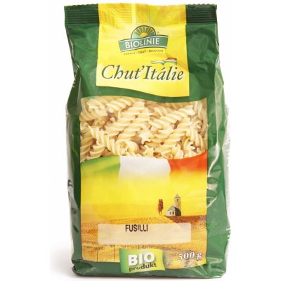 Biolinie Fusilli celozrnné pšeničné Bio 0,5 kg – Zboží Mobilmania