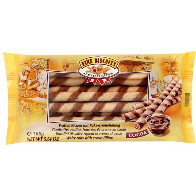 Pâttisserie Mathéo Biscuit trubičky plněné kakaovým krémem 160 g – Zbozi.Blesk.cz