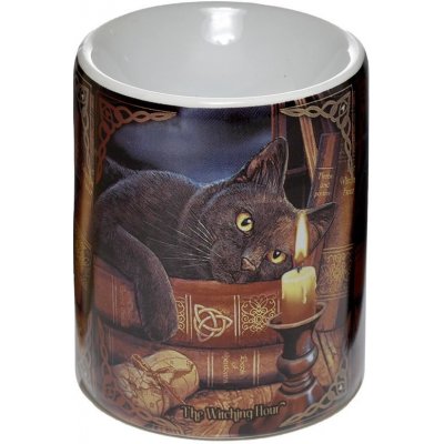 Lisa Parker Aroma lampa s kočkou a knihami design – Zboží Dáma