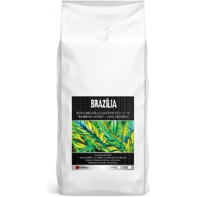 Xcoffee Brazília Santos NY2 17/18 Barbosa Gold zrnková 1 kg – Hledejceny.cz