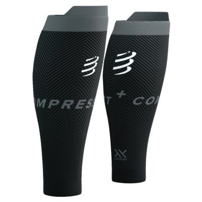 COMPRESSPORT R2 Oxygen Black/Steel Grey T4 – Zboží Mobilmania