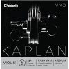 Struna D'Addario Kaplan Vivo Violin E String 3/4 Scale Medium Tension