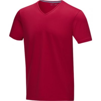 Pánské triko Kawartha s krátkým rukávem organická bavlna červená