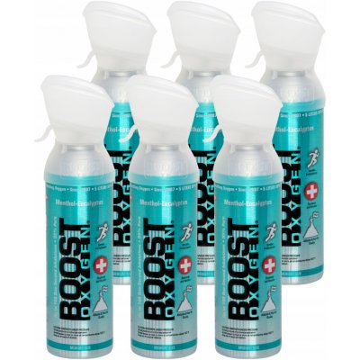 Boost Oxygen doplňkový kyslík v plechovce Mentol Eukalyptus Střední 6x5L – Hledejceny.cz