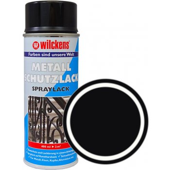 WILCKENS Univerzální samozákladující antikorozní barva ve spreji Metall-Schutzlack Spray 2 in 1 400 ml RAL 9005 - černá