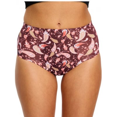Modibodi menstruační kalhotky Seamfree Full Brief Super Opulent Paisley Red – Zboží Dáma