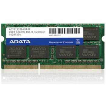 ADATA 8GB 1333MHz DDR3 CL9 SODIMM AD3S1333W8G9-R