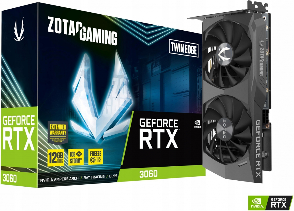 Zotac GeForce RTX 3060 Twin Edge 12GB GDDR6 ZT-A30600E-10M