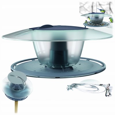 Prosperplast Birdyfeed Round šedý kámen 29,4 cm šedý kámen – Zboží Mobilmania