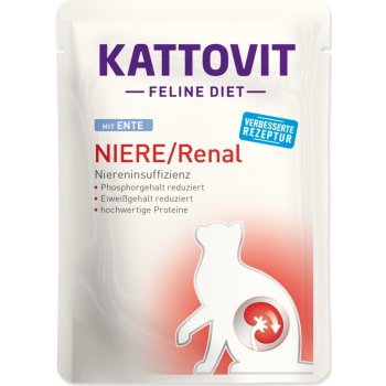 Kattovit Feline Diet Niere Renal Kachna 85 g