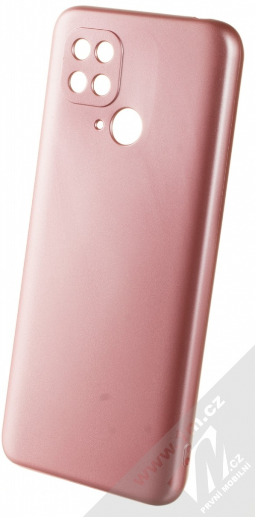 Pouzdro 1Mcz Metallic TPU Xiaomi Redmi 10C, Redmi 10 Power růžové