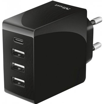 Pouzdro TRUST Fast Wall Charger 24W with 4 USB-C USB-A 22029