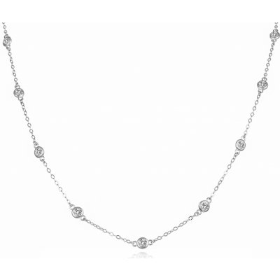 Agato Okouzlující stříbrný náhrdelník se zirkony AGS1585/47 – Hledejceny.cz