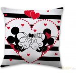 Jerry Fabrics Polštář Mickey a Minnie stripes 40x40 – Sleviste.cz