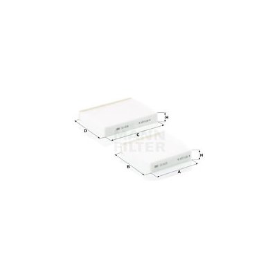 Filtr, vzduch v interiéru MANN-FILTER CU 21 000-2 – Hledejceny.cz