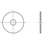 PROFISTYL Karosářská podložka velkoplošná pozink Varianta: Karosářská podložka ZnB 5,3x20x1,25mm – Hledejceny.cz