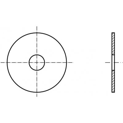 PROFISTYL Karosářská podložka velkoplošná pozink Varianta: Karosářská podložka ZnB 5,3x20x1,25mm – Hledejceny.cz